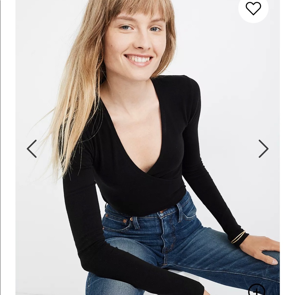Madewell Wrap Front Thong Bodysuit